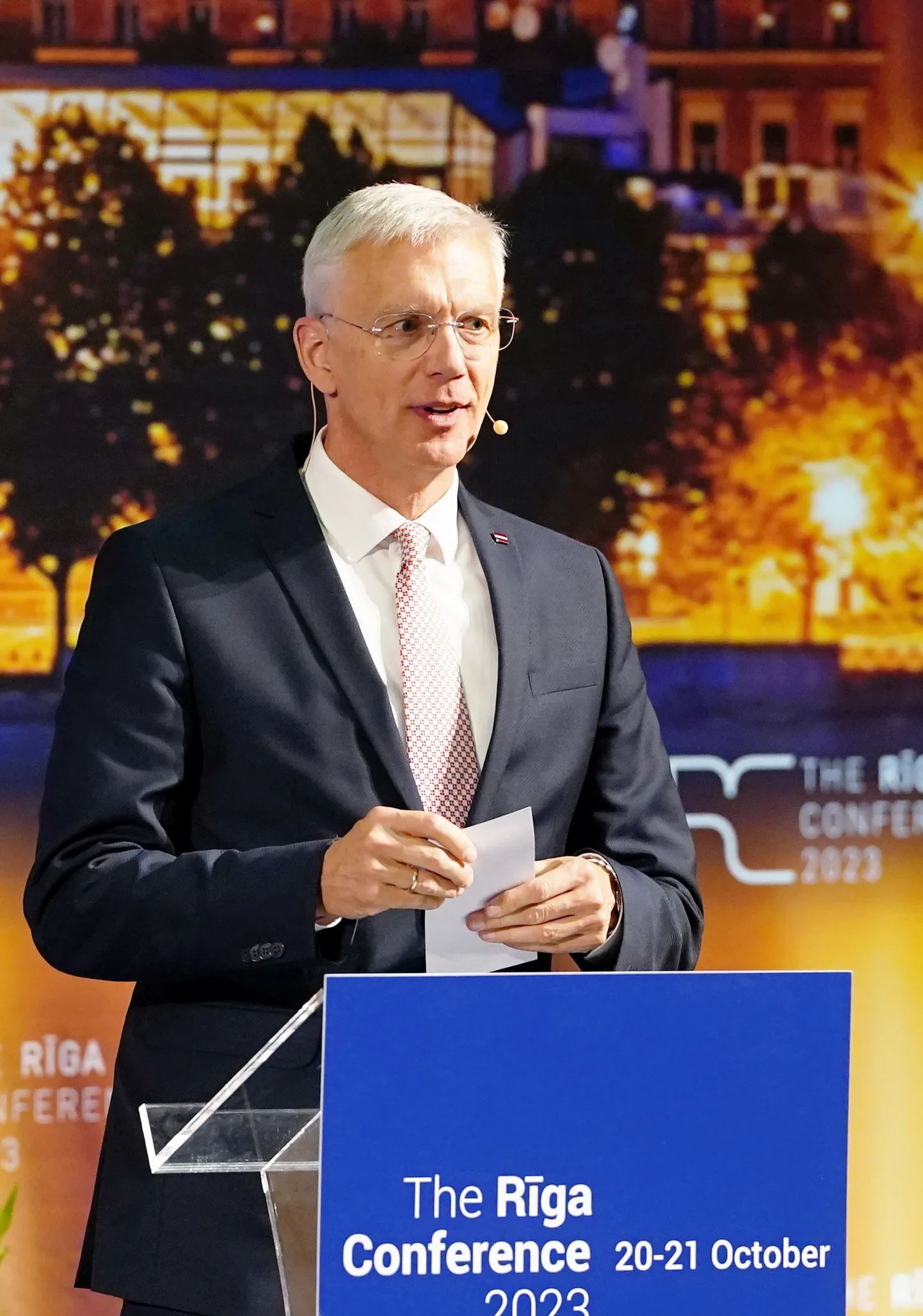 Министр иностранных дел Кришьянис Кариньш на "Рижской конференции"