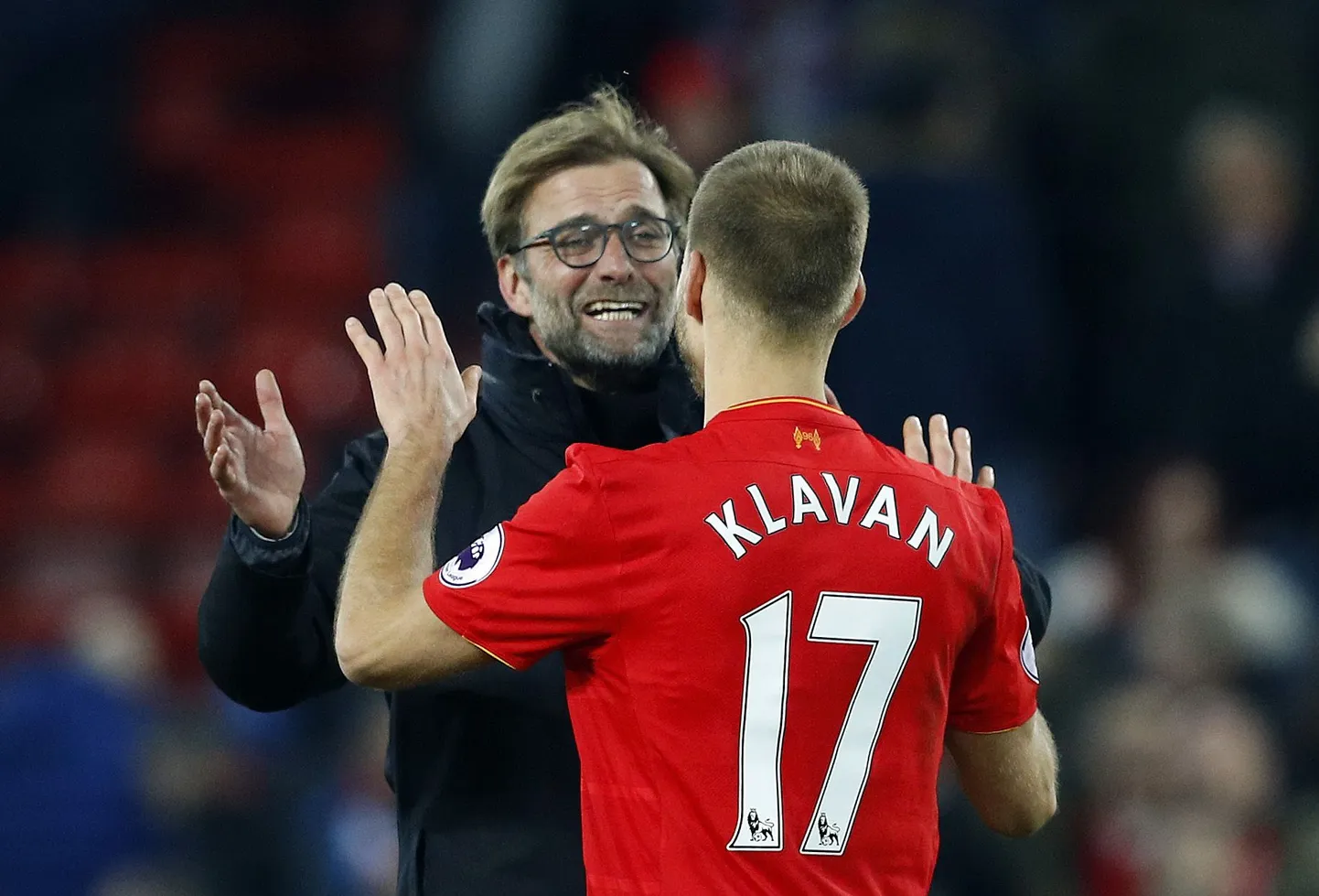 Jürgen Klopp ja Ragnar Klavan.