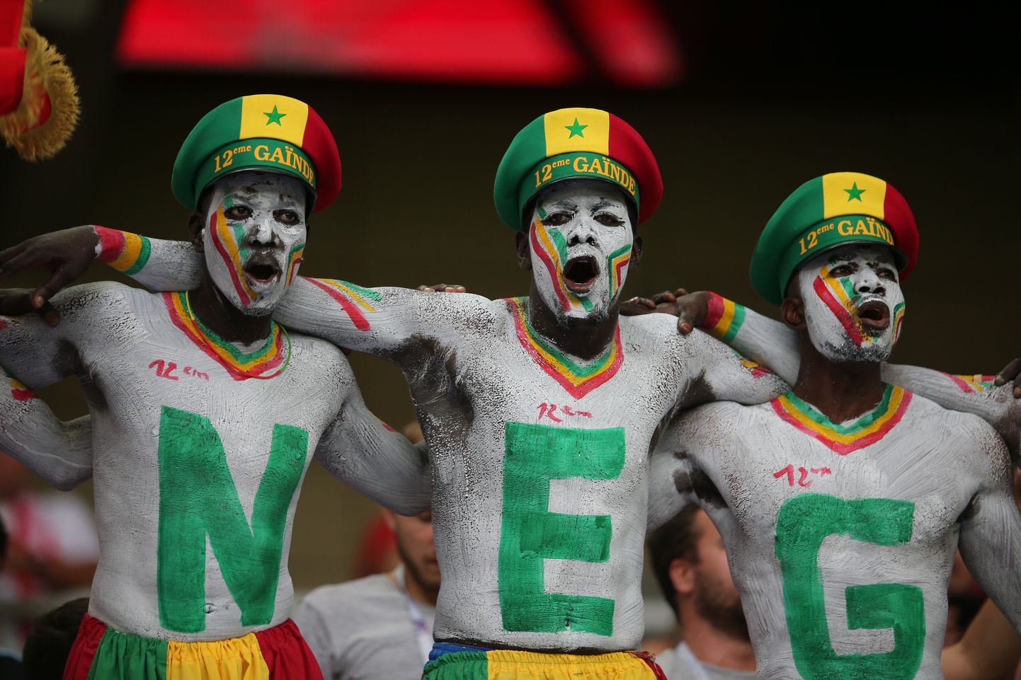 Senegali jalgpallikoondise fännid.