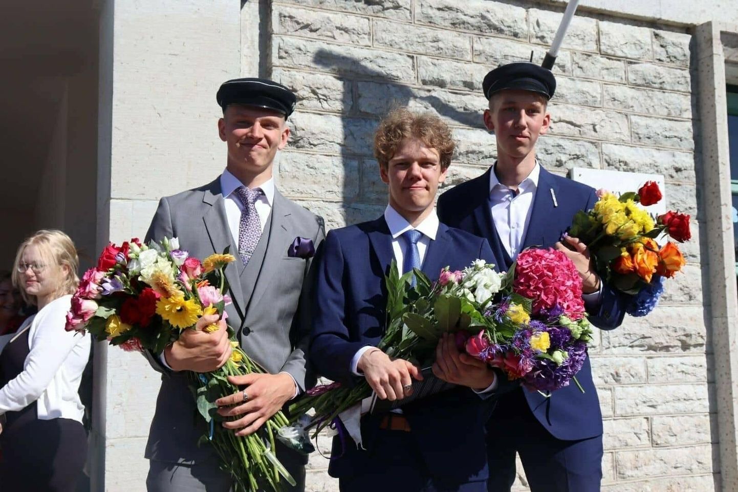 KF Suusaklubi sportlased (vasakult) Holger Altmäe, Brent Janno ja Robin Kütt.