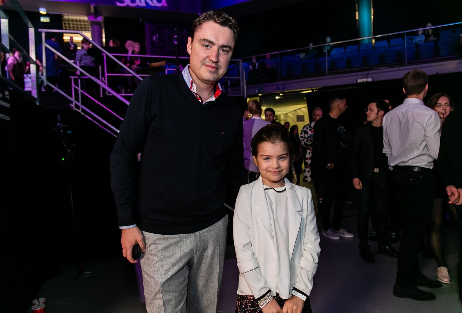 Taavi Rõivas ja tütar Miina Rihanna Rõivas MyHits Awards 2018 galal.
