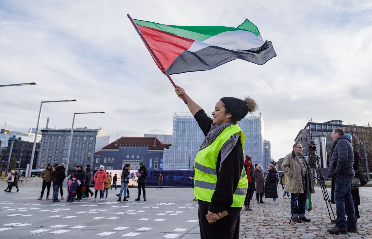 Демонстрация в поддержку Палестины.