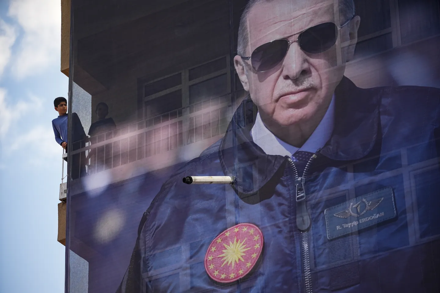 Türgi presidenti Recep Tayyip Erdoğani kujutav valimisplakat.