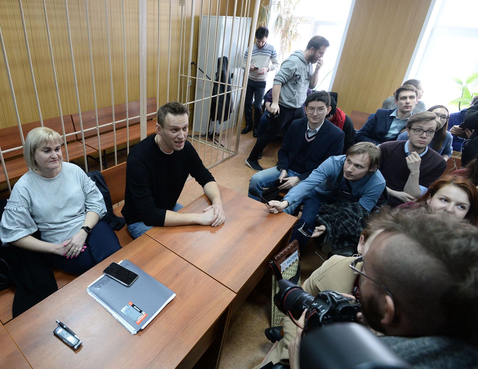 Aleksei Navalnõi eile Moskva Tveri kohtus.