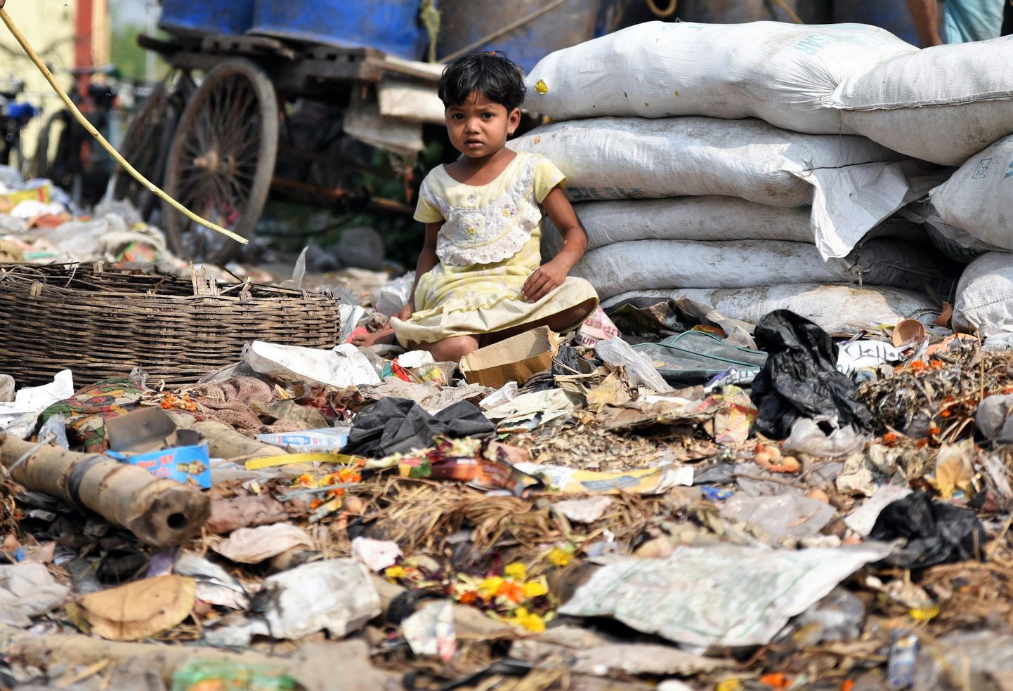 Ребенок в Калькутте, Индия.