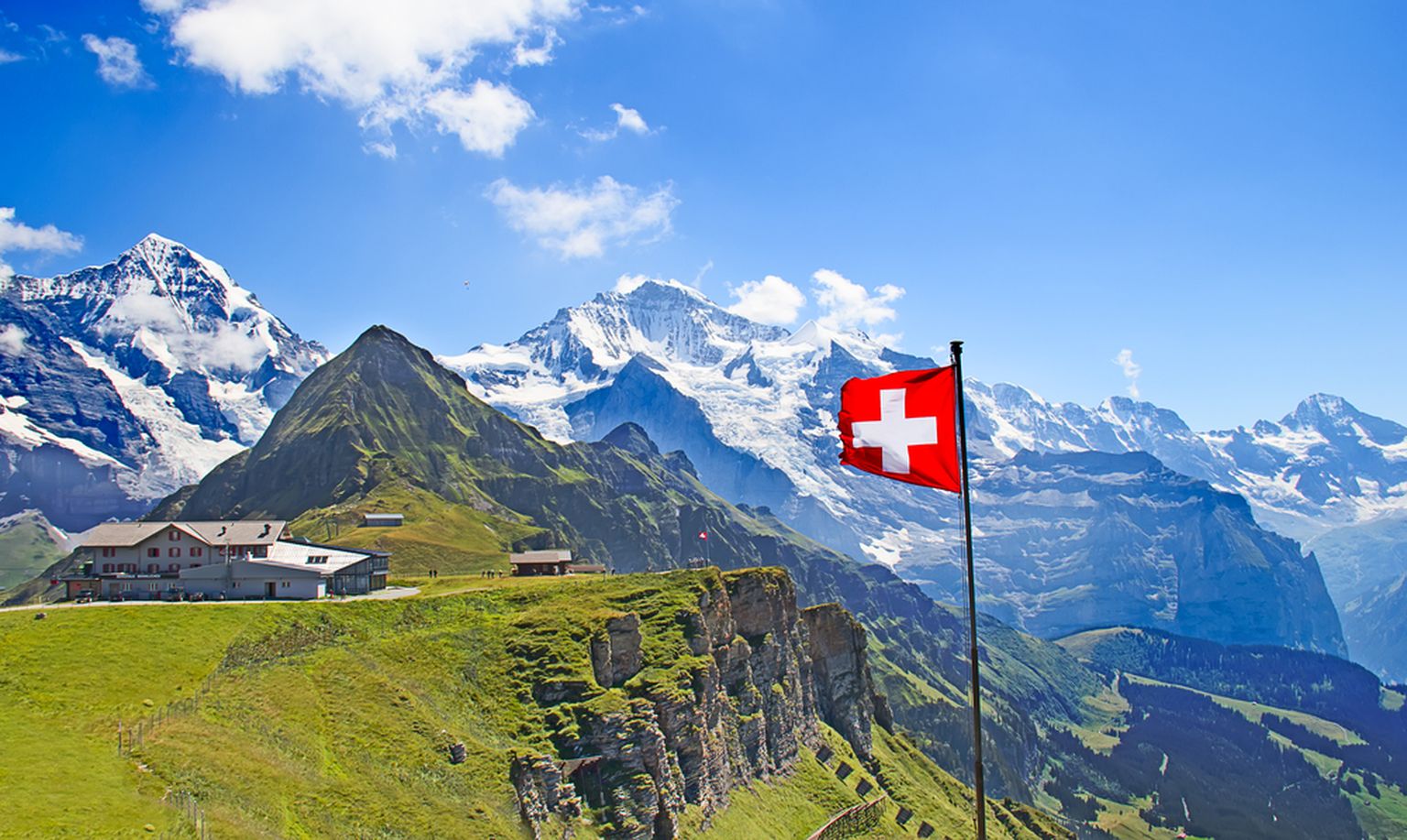 Šveices ainava. Ilustratīvs attēls.