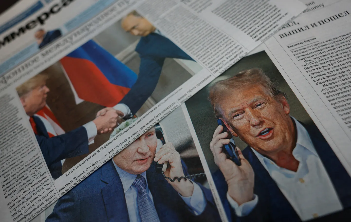 Vene väljaanded kajastasid innukalt Vladimir Putini ja Donald Trumpi telefonikõnet 12. veebruaril.