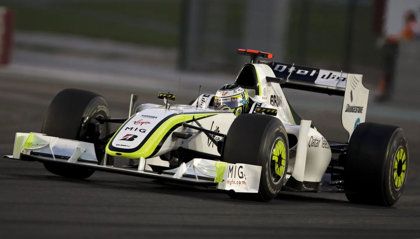 Jenson Button Brawn GP auto roolis.