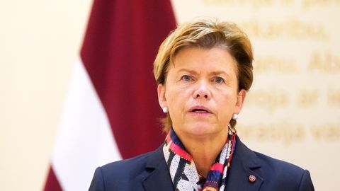 Latvijska zunanja ministrica Braže prejela ukrajinsko odlikovanje za podporo suverenosti