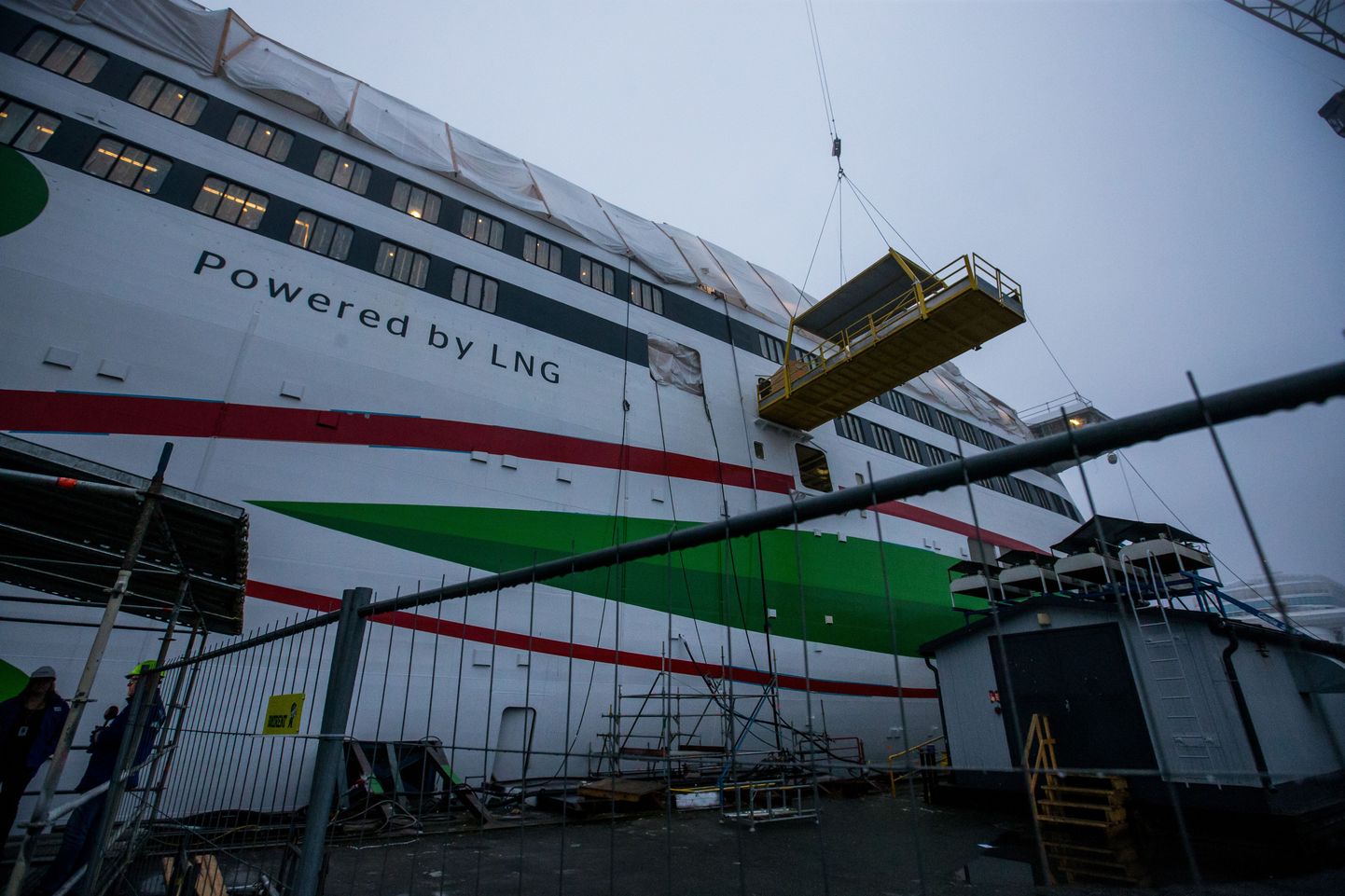 23.11.2016. Turu, Soome. 
Tallink Megastar ehitus Meyer Turku laevatehases. 
FOTO: EERO VABAMÄGI/POSTIMEES