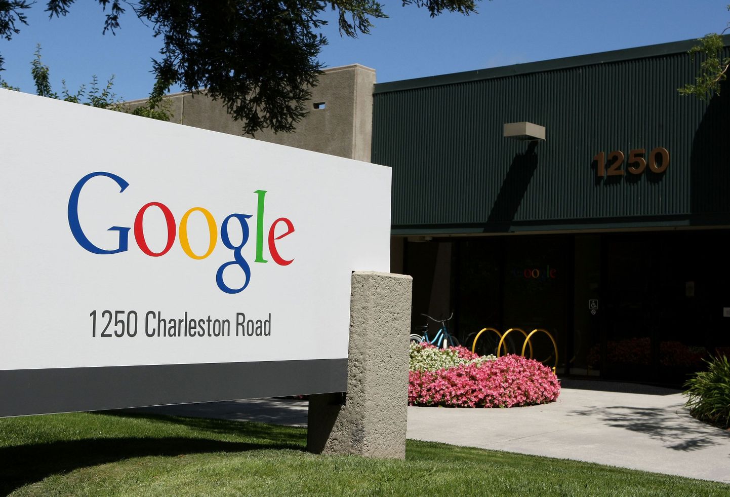 Silt Google kontori esisel Kalfornias eile , 18. juulil 2008.