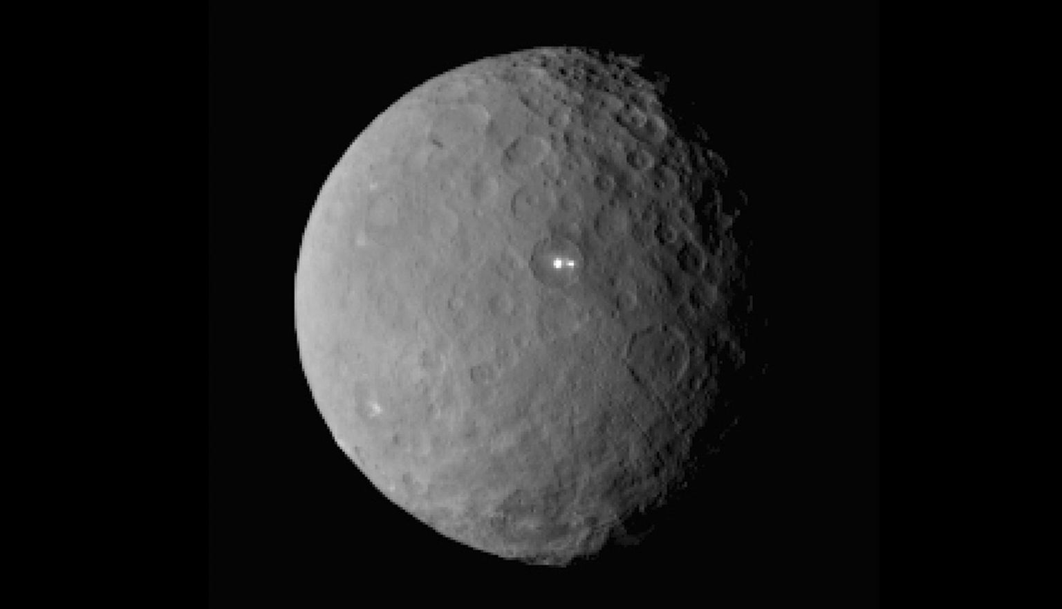 Kosmoselaevalt Dawn tehtud ülesvõte kääbusplaneedist Ceres.