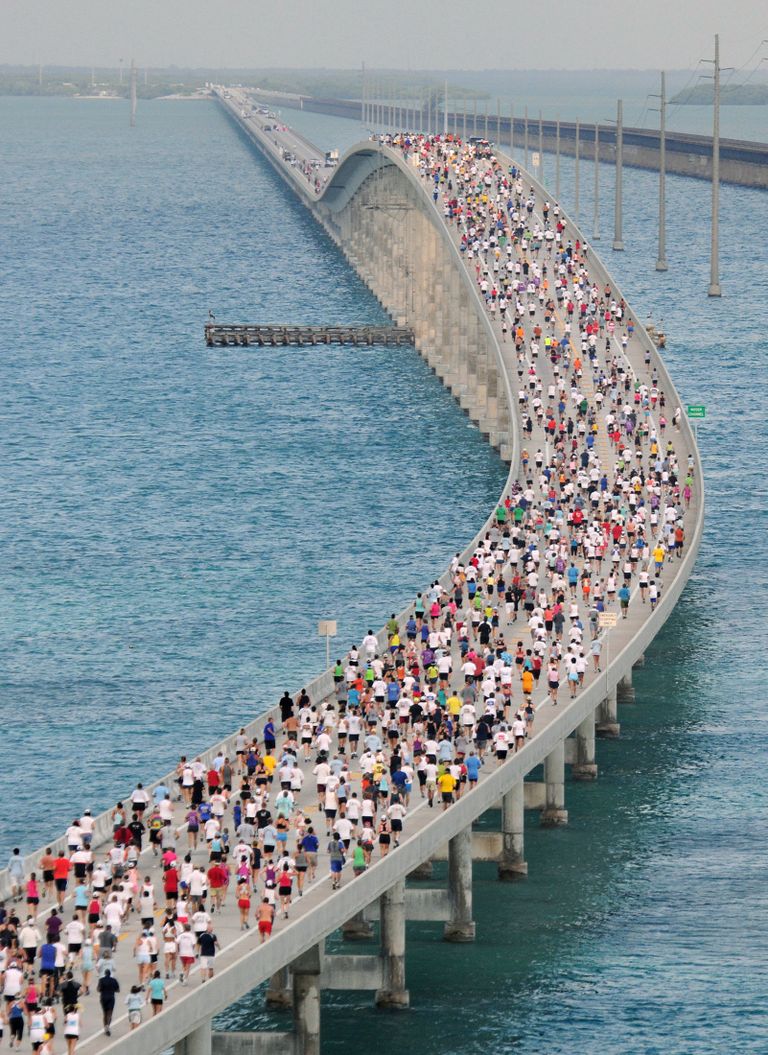 Seven Mile sild Floridas, kus toimub iga aastaselt Seven Mile Bridge maraton.