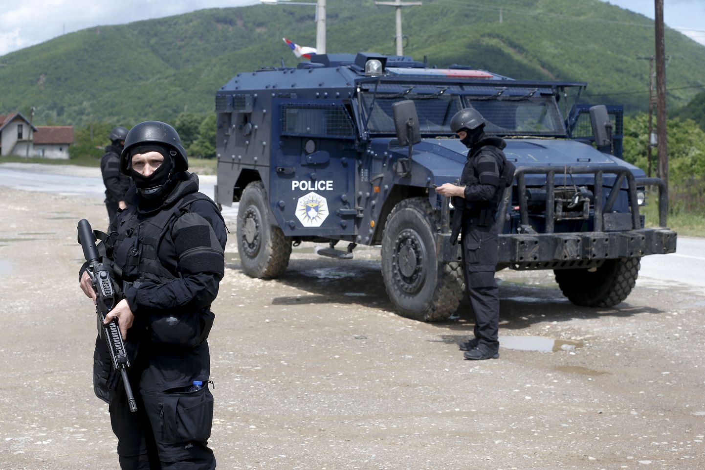 Kosovo politsei eriüksuslased.
