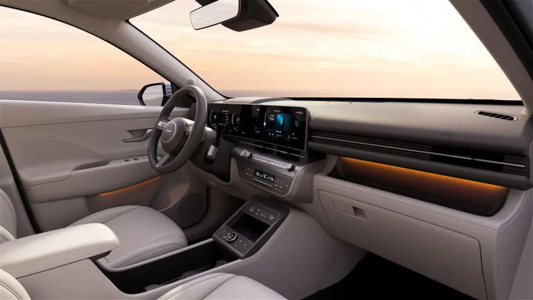 Kas ujub vastuvoolu? Hyundai Kona nupuhulk ei paista kuidagi vähenevat, kuigi ka suured puuteekraanid on olemas, nagu enamikes moodsates automudelites.