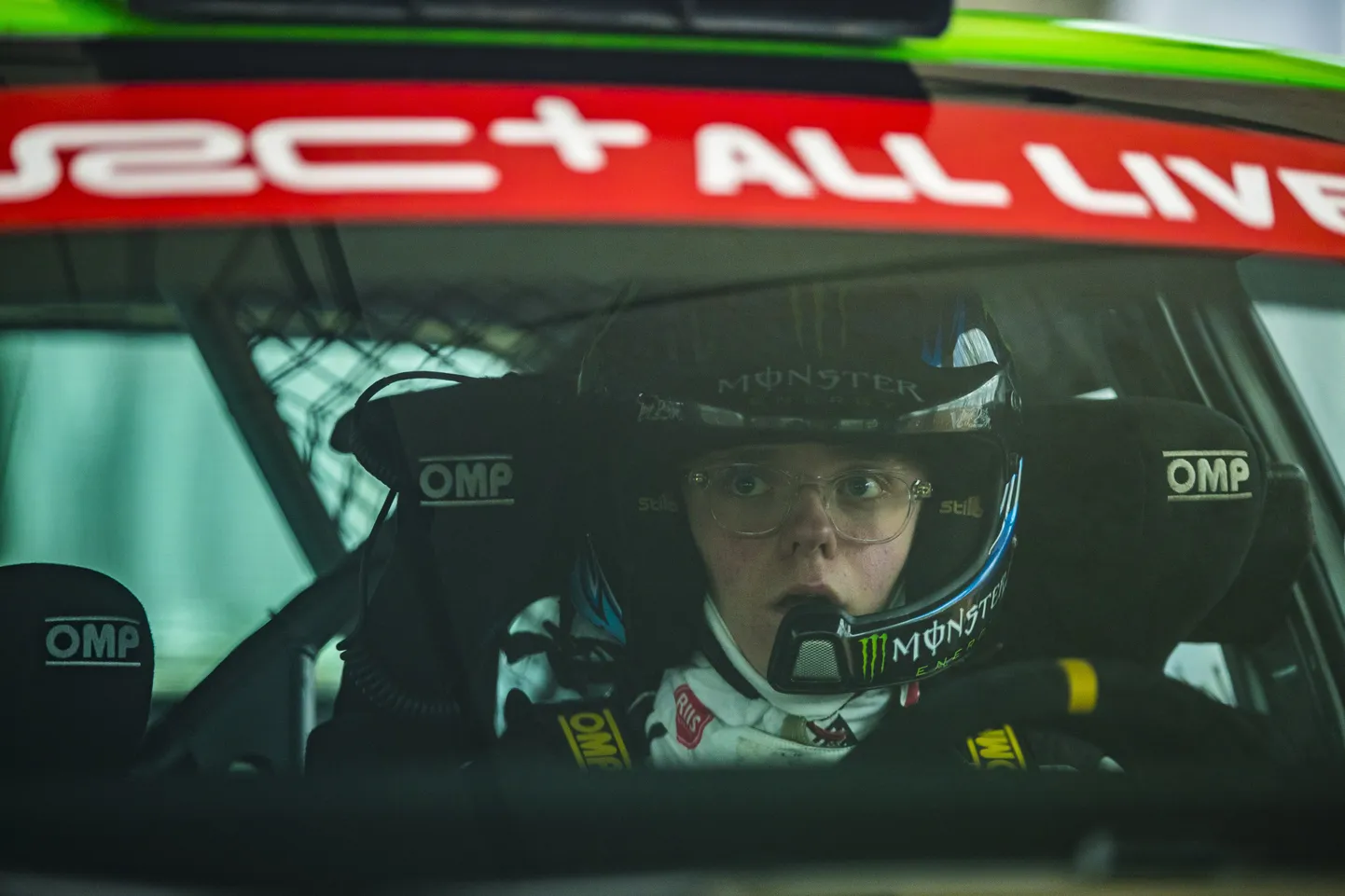 Oliver Solberg Monza rallil Škoda Fabia R5 roolis.