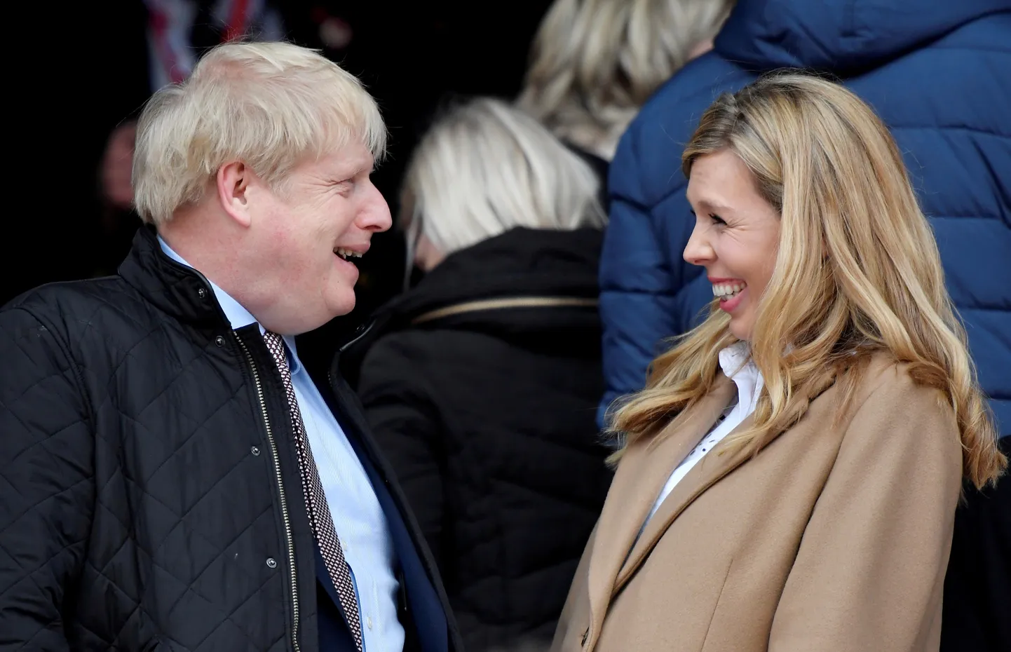 Boris Johnson koos kihlatu Carrie Symondsiga.