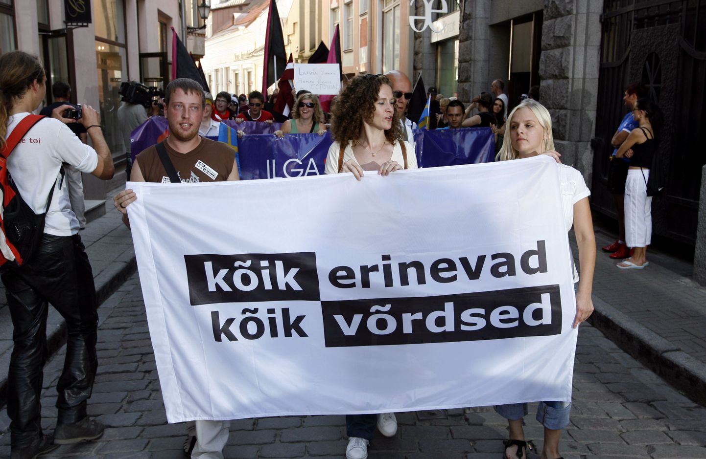 Hetk 2007. aasta augustis Tallinnas peetud homoparaadist.
