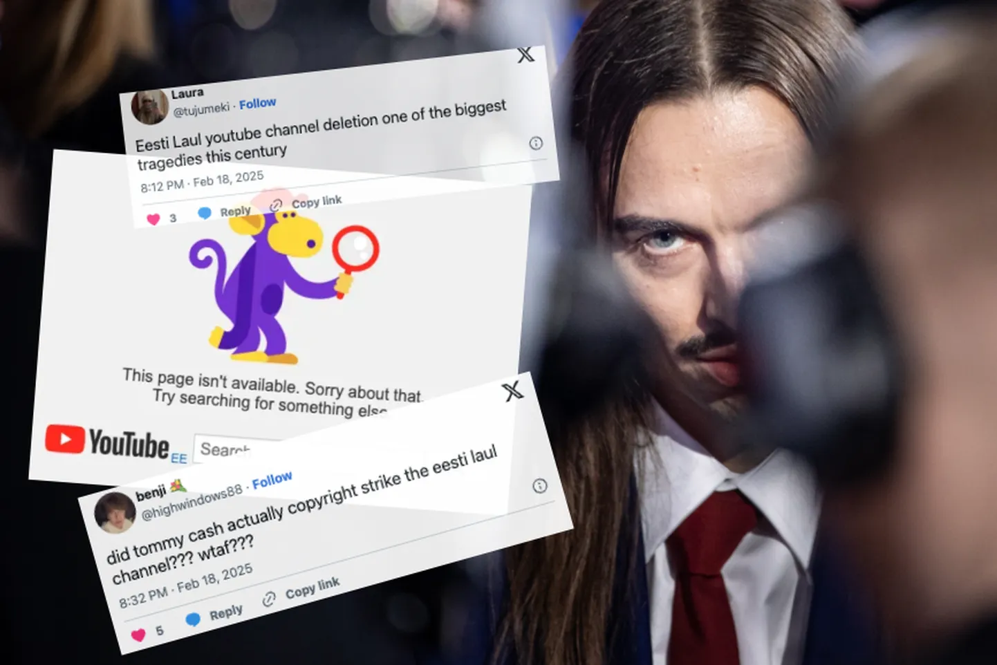 Tommy Cashi võidulugu ei ERRi ega Eurovisiooni ametlikul kontol ei leidu. Fännid spekuleerivad, et selle taga on mängus Tommy enda käsi.