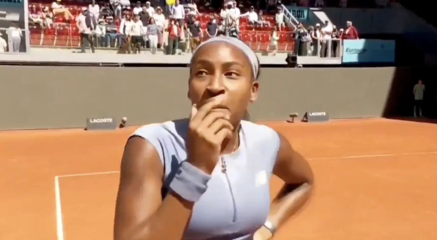 Ameerika tennisist Coco Gauff.