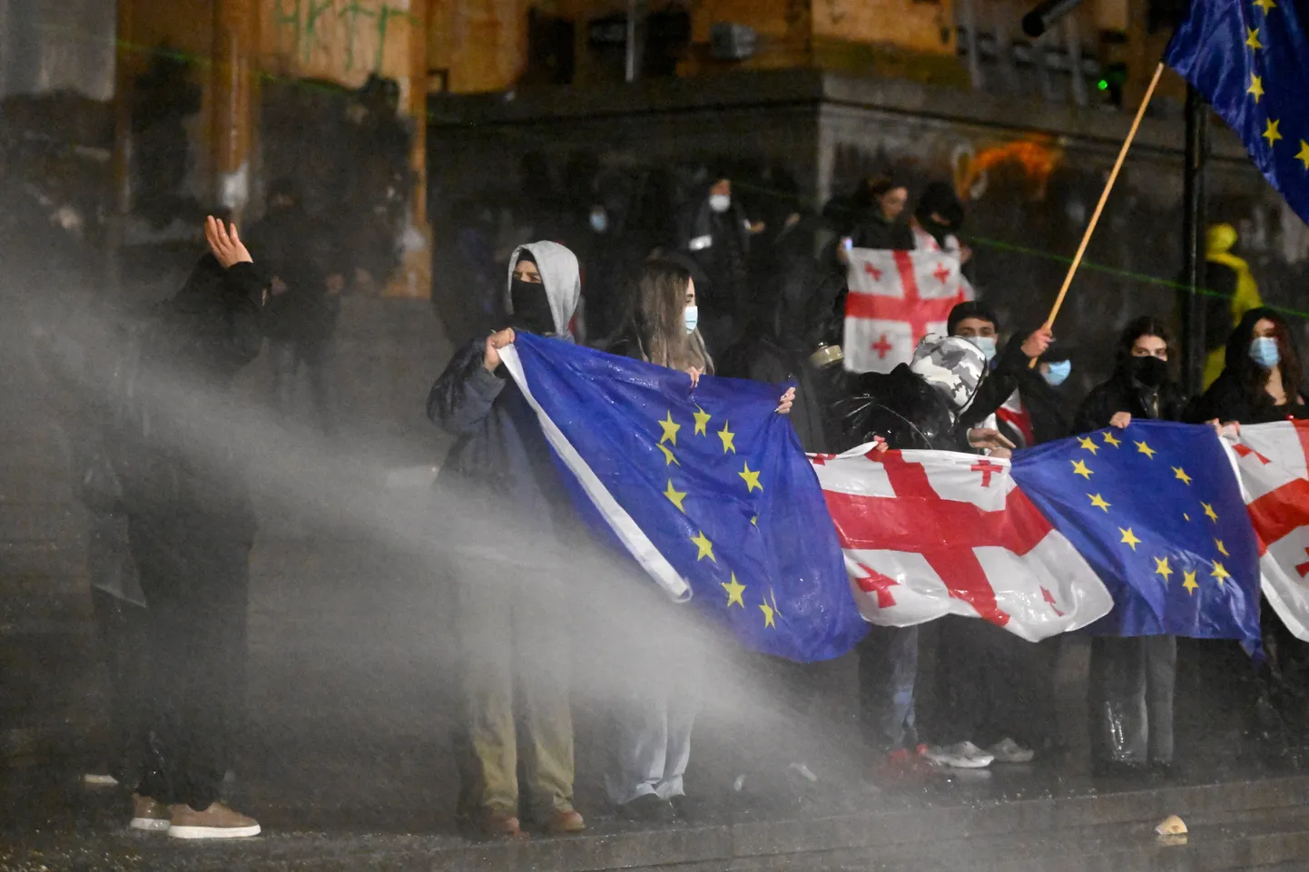 Euroopa-meelne protest Gruuasias. 2. detsember 2024.