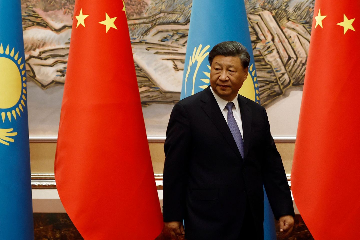 Hiina president Xi Jingping Xi'anis enne tippkohtumist viie Kesk-Aasia riigi liidritega.