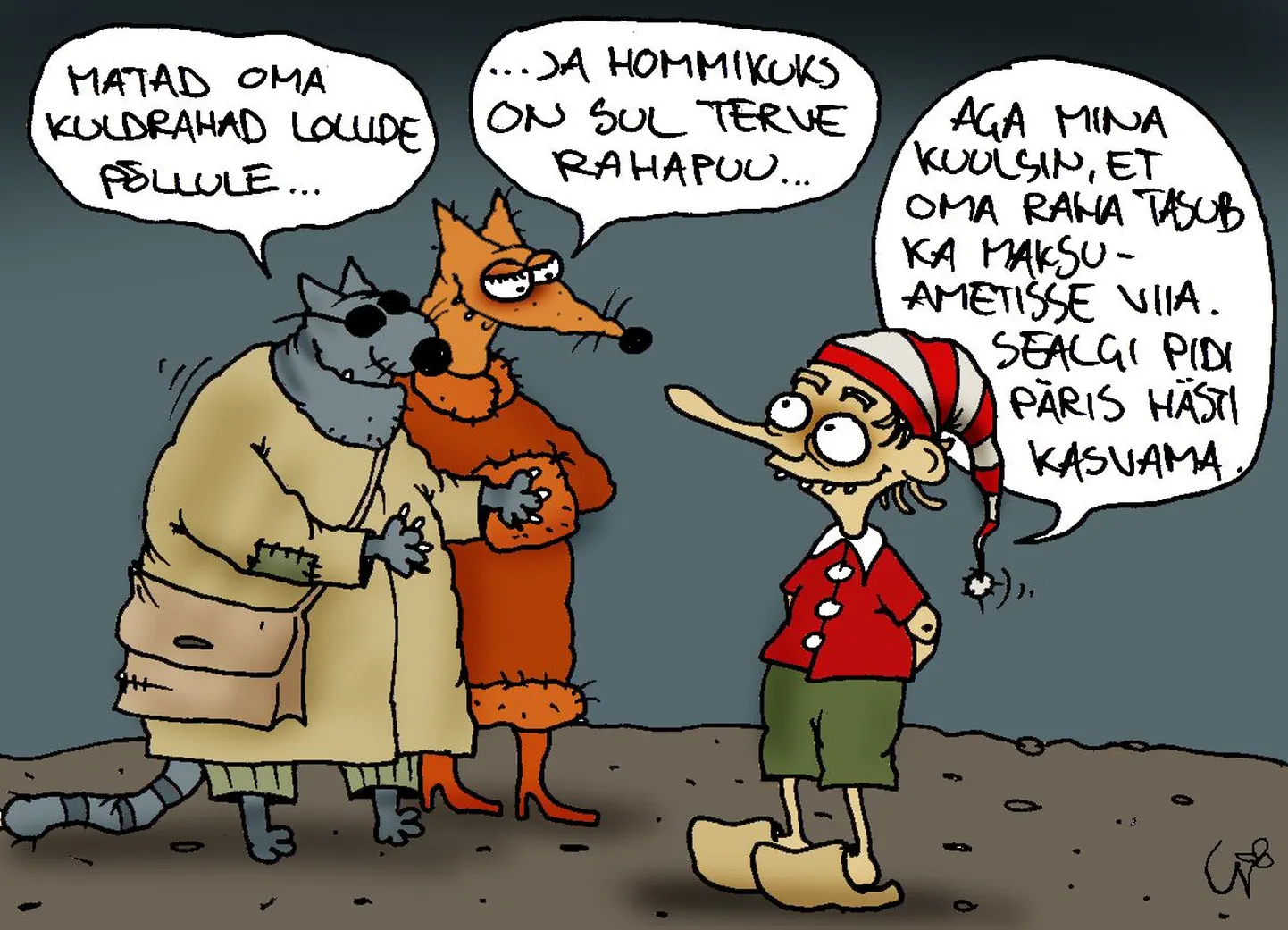 Päeva karikatuur: kus kasvab raha?