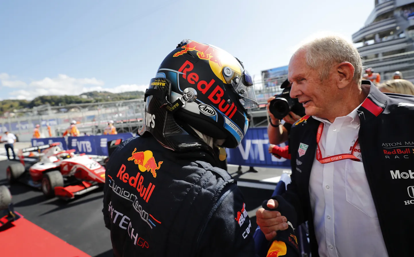 Jüri Vips ja Helmut Marko