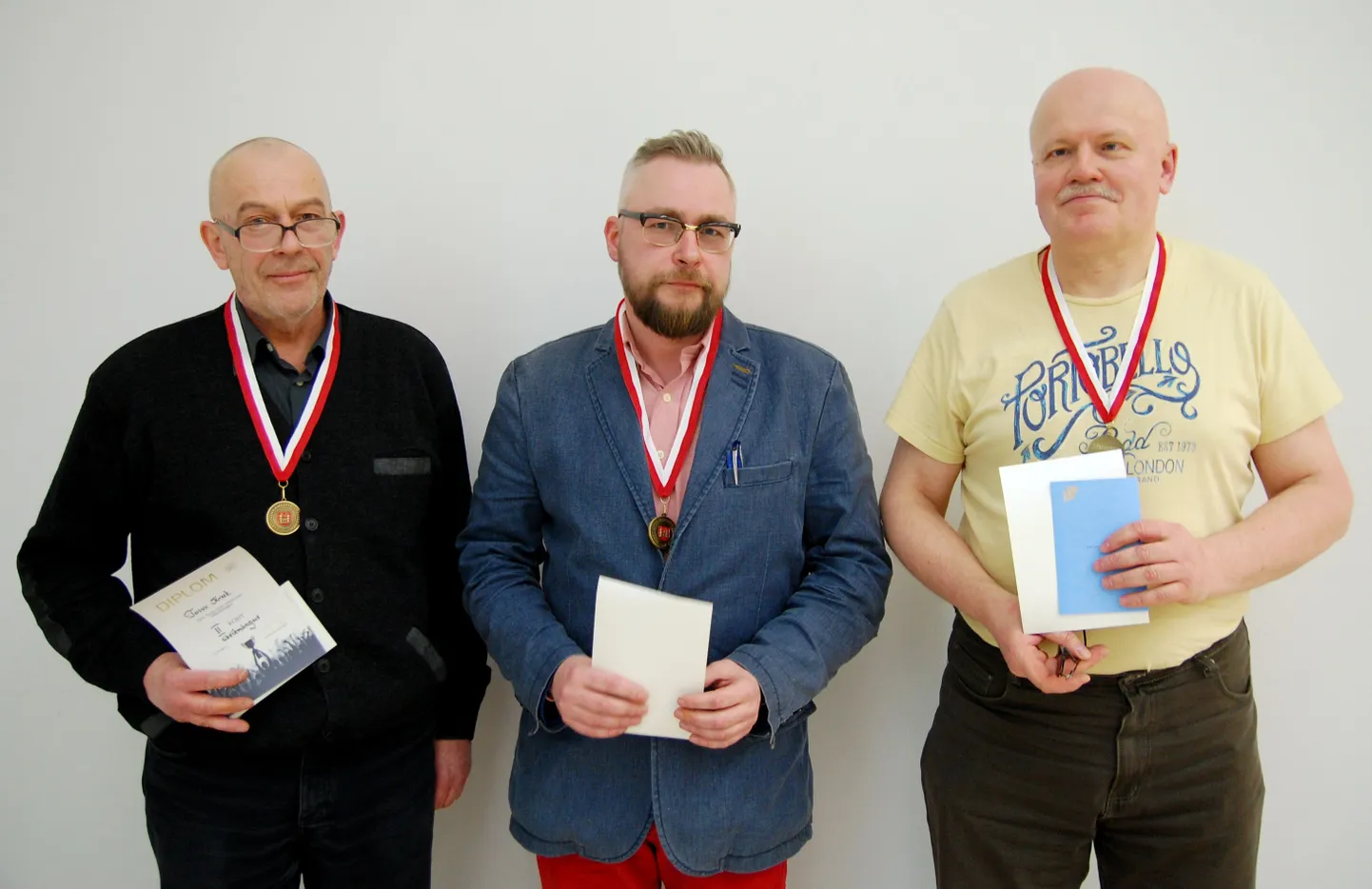 Esikolmik (vasakult) Toivo Kreek, Andres Keil ja Veiko Tonts.