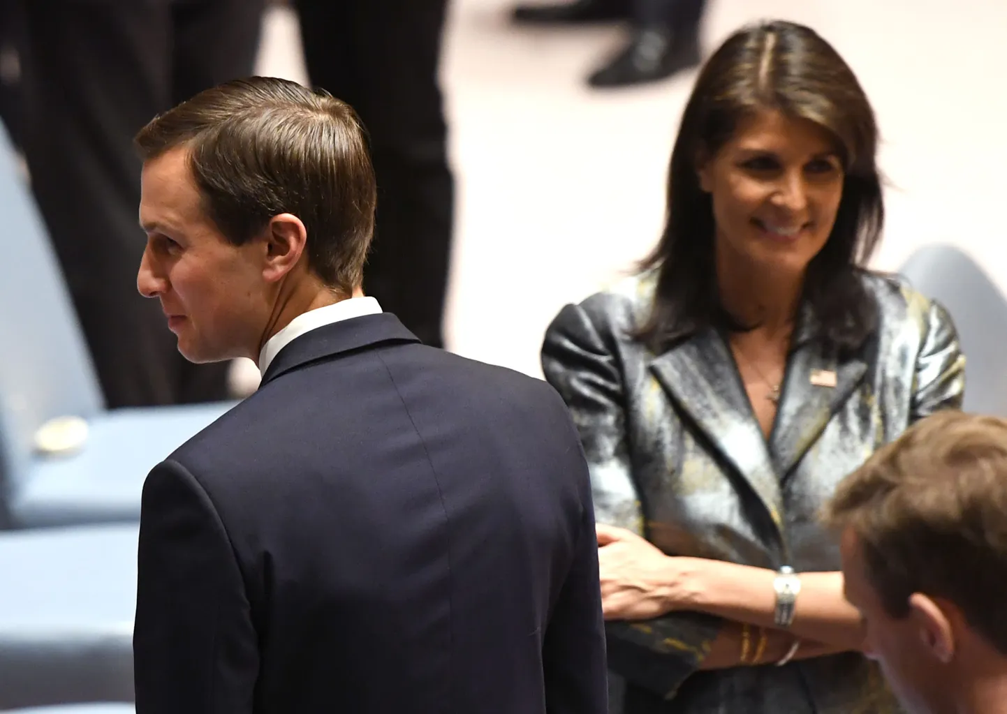NIkky Haley ja Jared Kushner.