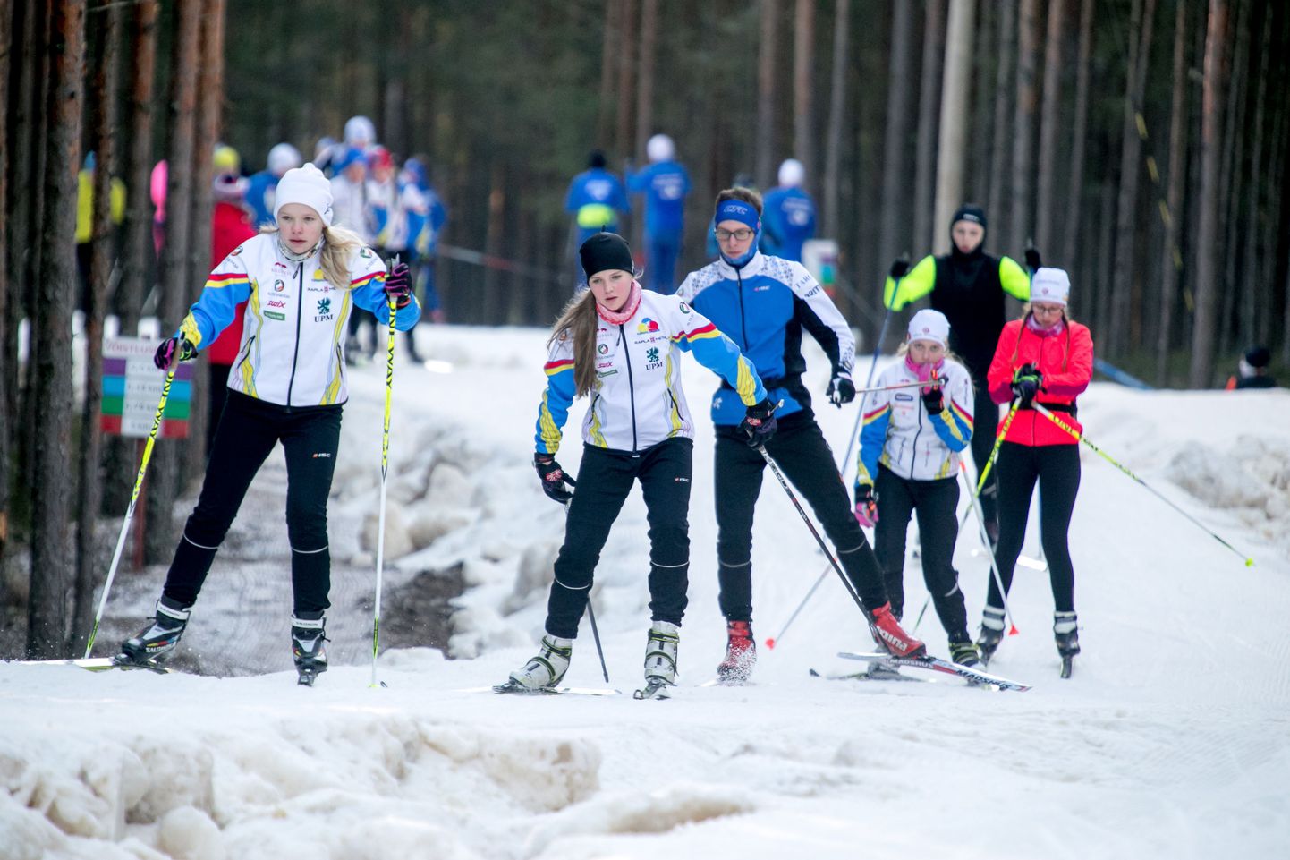 Eesti hetkel ainus suusarada Pärnumaal Jõulumäe tervisekeskuses on sportlastest ja harrastajatest tulvil.