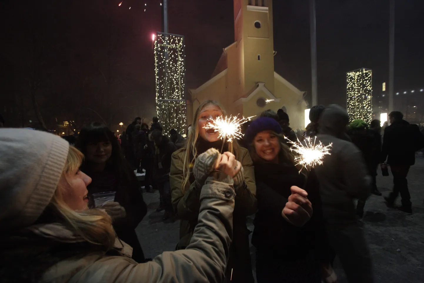 Kõige suurem pidutsemine on täna öösel Vabaduse väljakul.