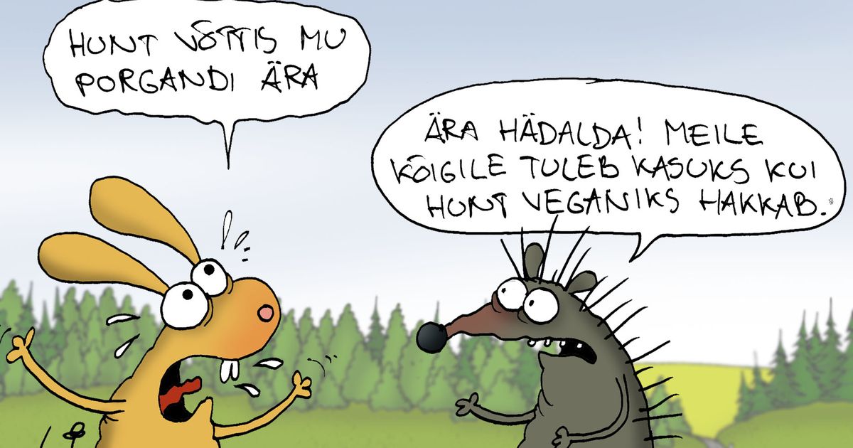 Päeva karikatuur: veganid säästavad keskkonda