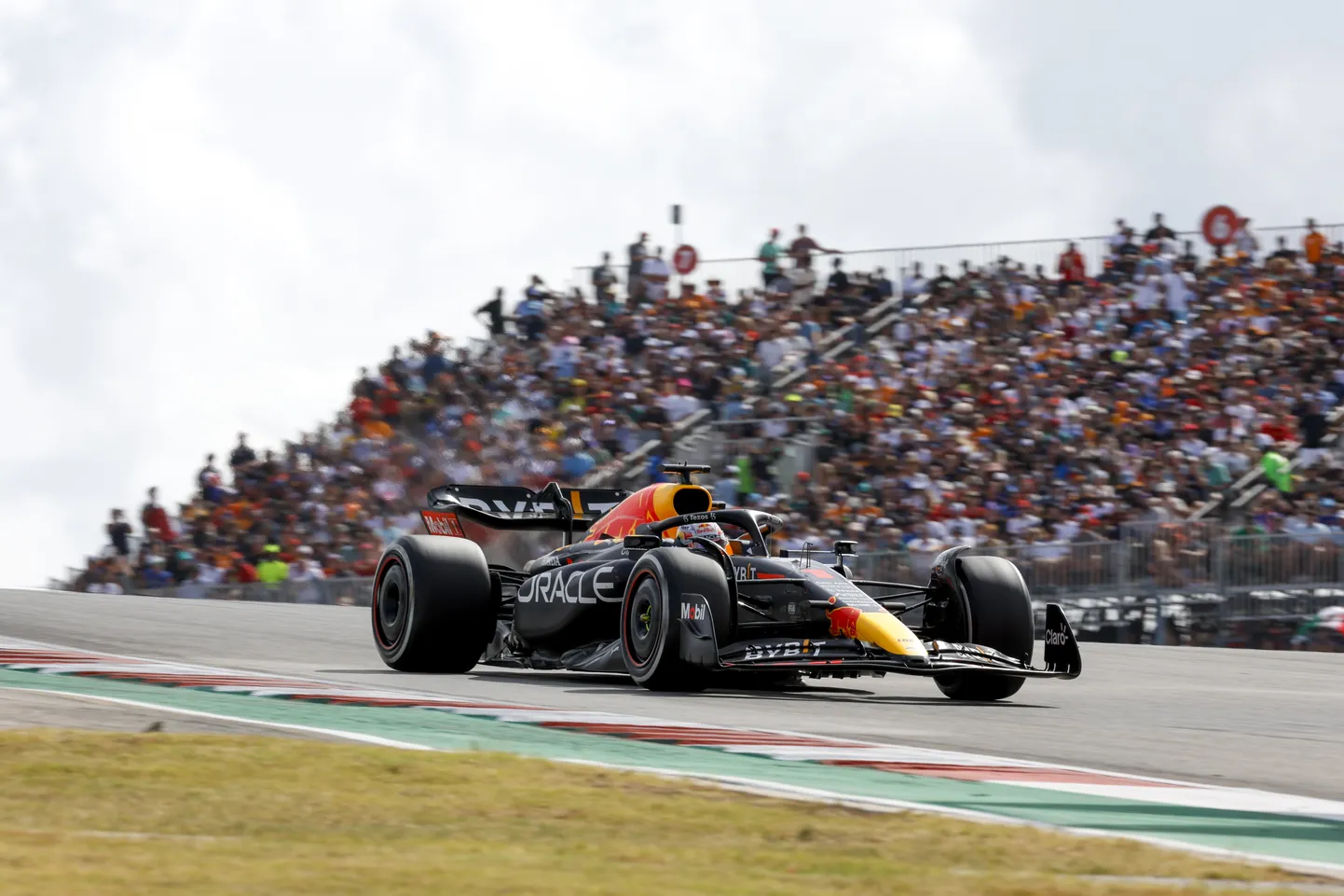 Red Bulli piloot Max Verstappen USA GP-l.