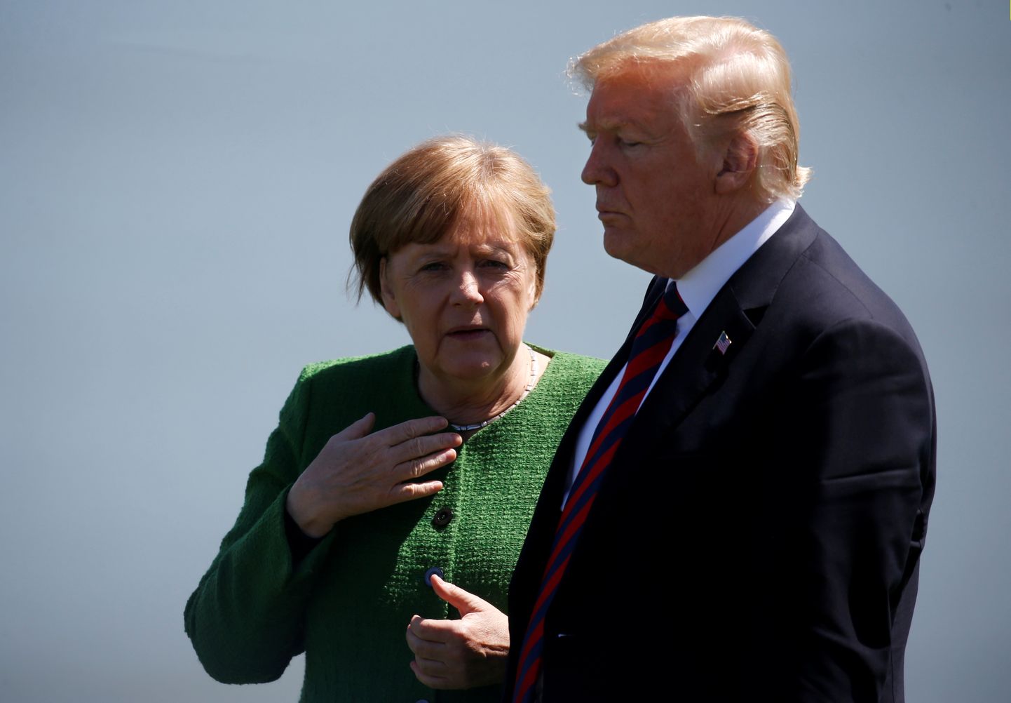 Saksamaa kantsler Angela Merkel ja USA president Donald Trump.