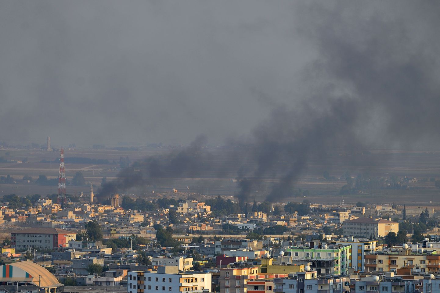 Türgi rünnak Süürias asuvale Ras al-Aini linnale 10. oktoobril.
