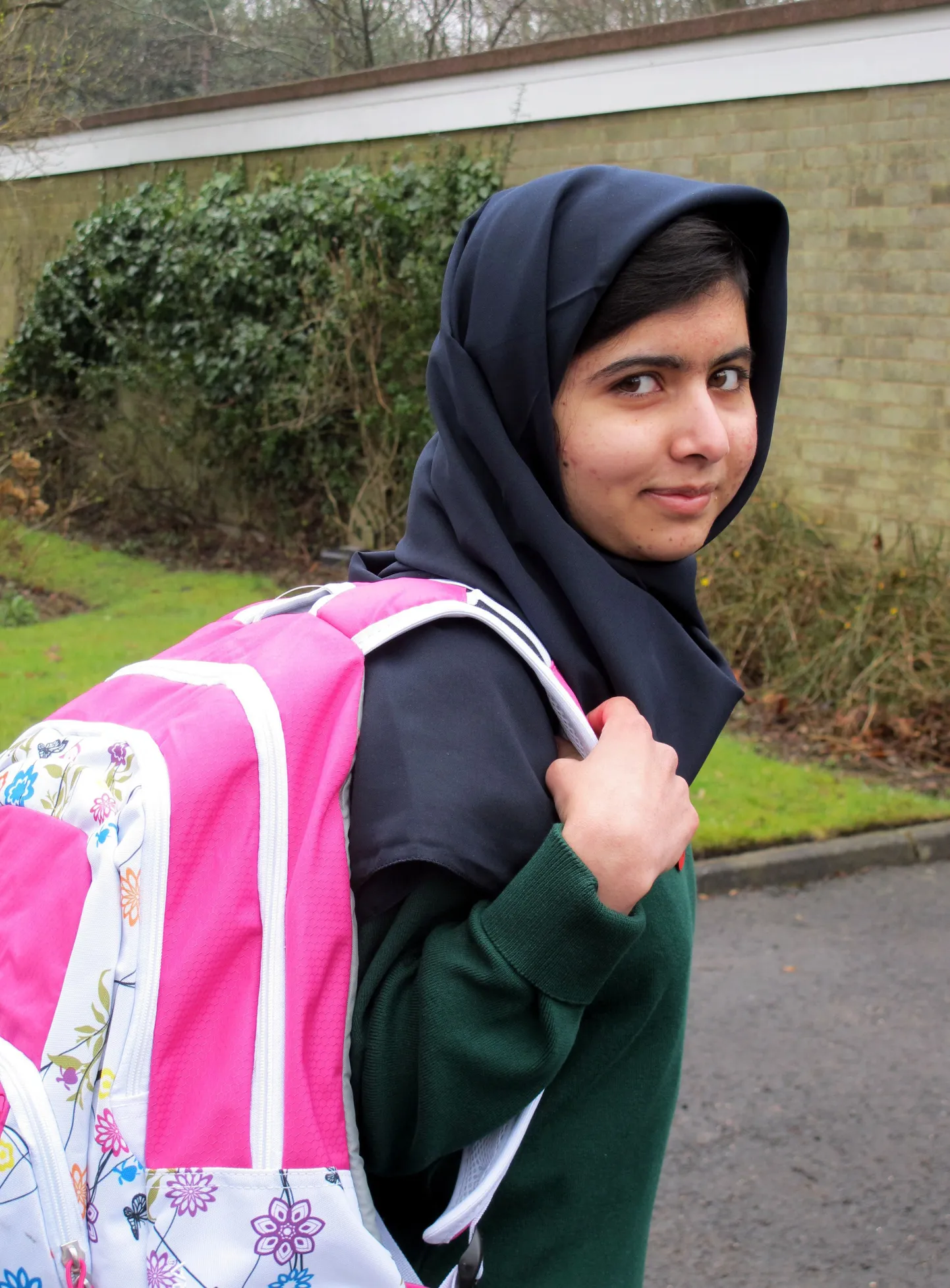 Malala Yousafzai selle aasta märtsis oma esimesel koolipäeval pärast Talibani rünnakut.