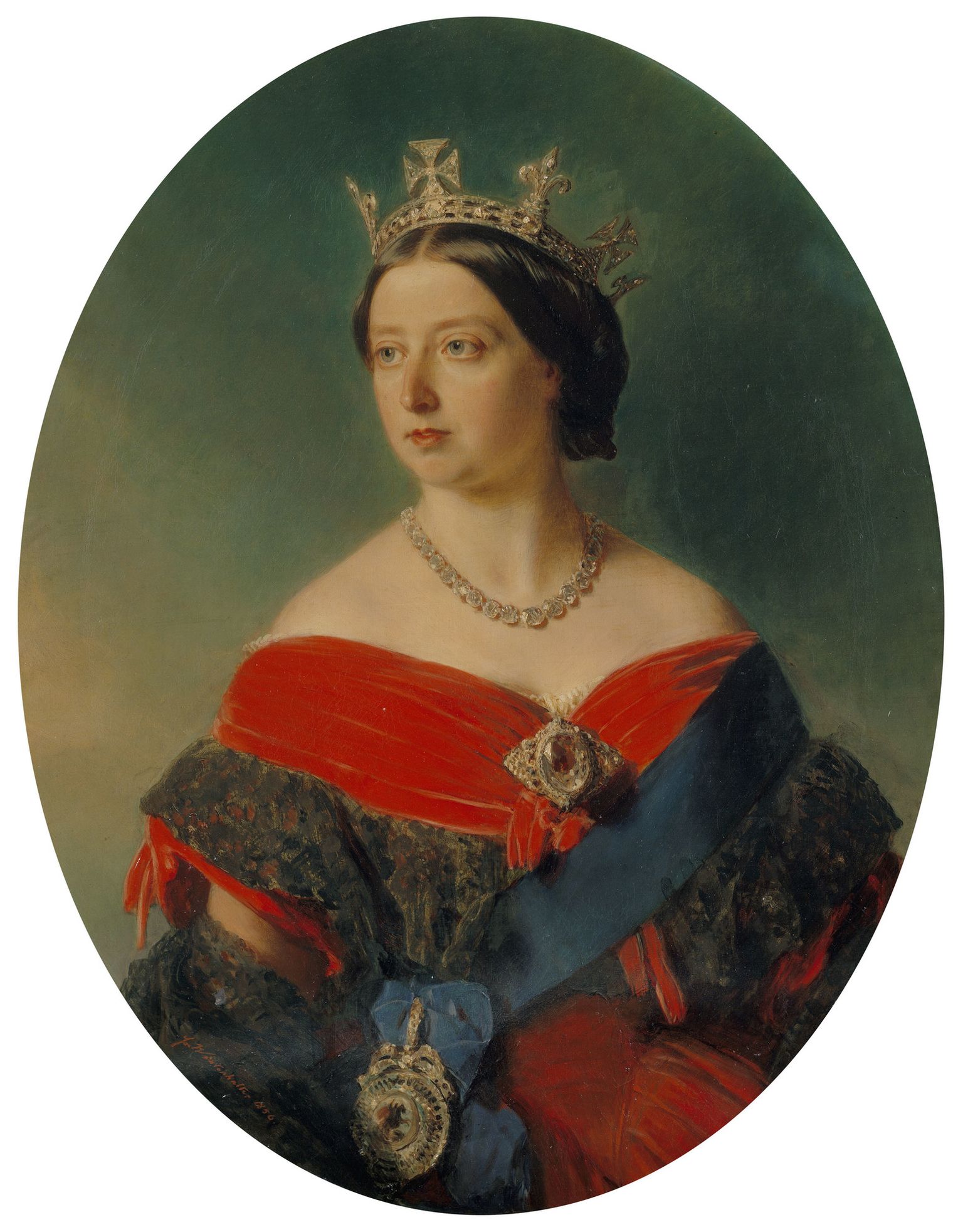 KUULSAIM KALLISKIVI: Kuninganna Victoria XIX sajandi keskel maalitud paraadportreel kannab valitsejanna prossi, mida kaunistab kuulus briljant Koh-i-Noor. Praegu võib seda näha Londoni Toweris.
