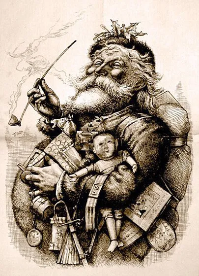 1881. aasta illustratsioon USA karikaturisti Thomas Nasti poolt.