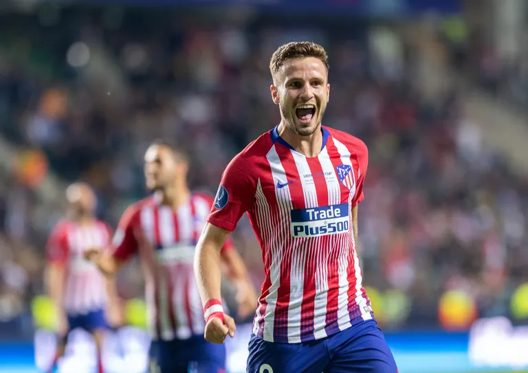 Madridi Atletico poolkaitsja Saul Niguez.