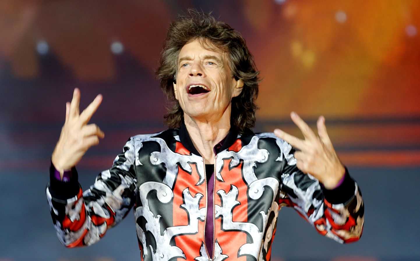 Bändi The Rollings Stones solist Mick Jagger laval, 2018. aasta juunis.