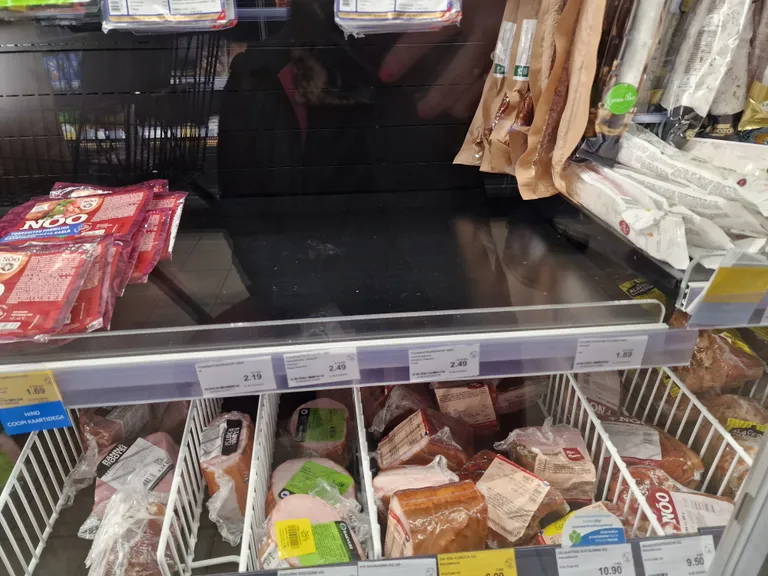В магазине Coop бекона не было.