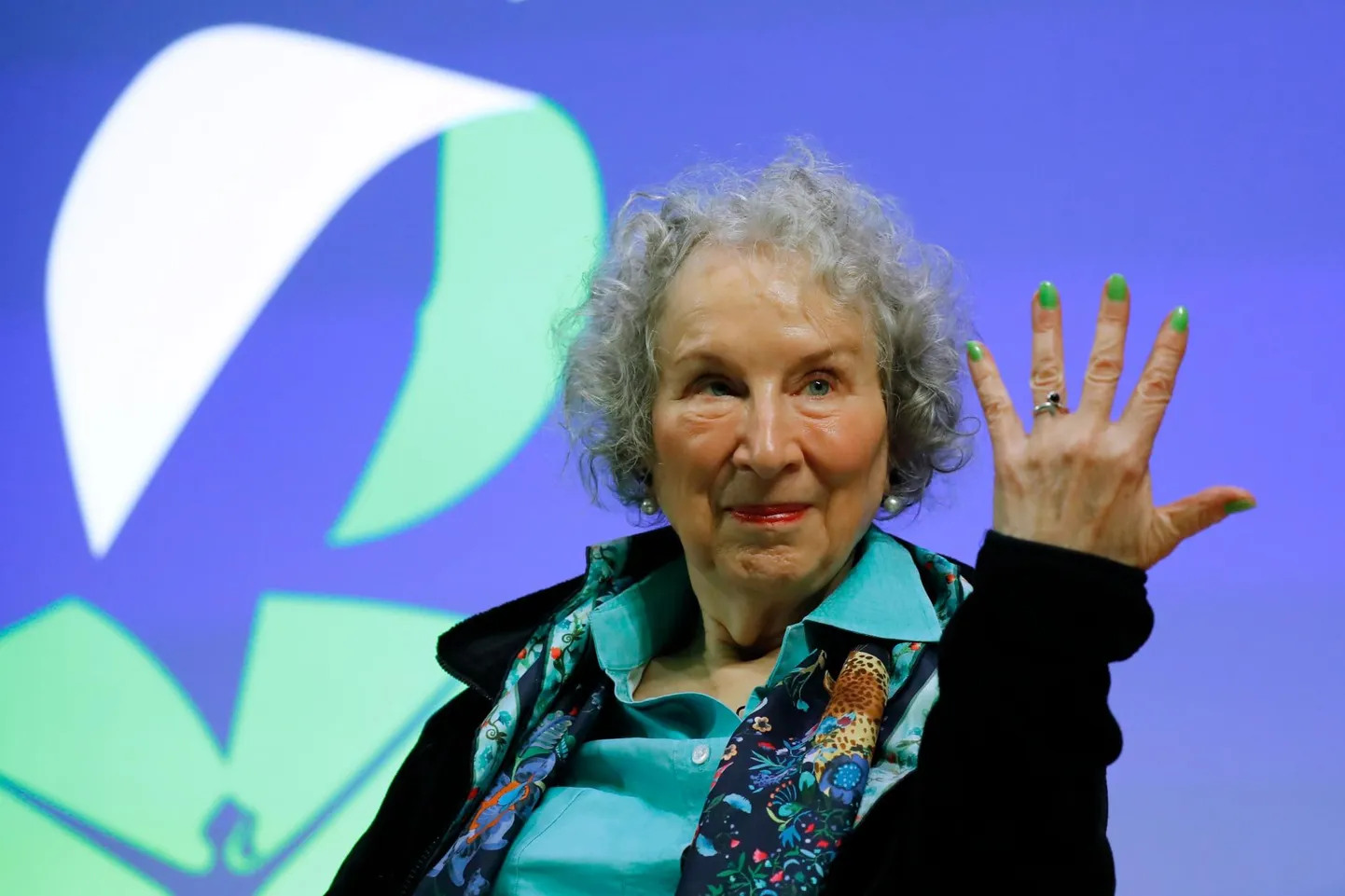 Margaret Atwood oma romaani «Testamendid» esitlusel Londonis 2019. aasta septembris.