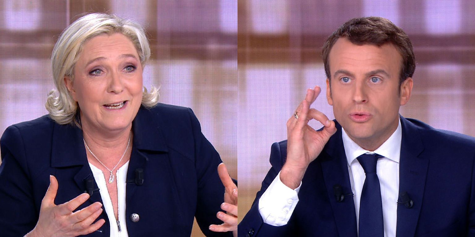 Presidendivalimiste teises voorus on vastakuti Marine Le Pen ja Emmanuel Macron.