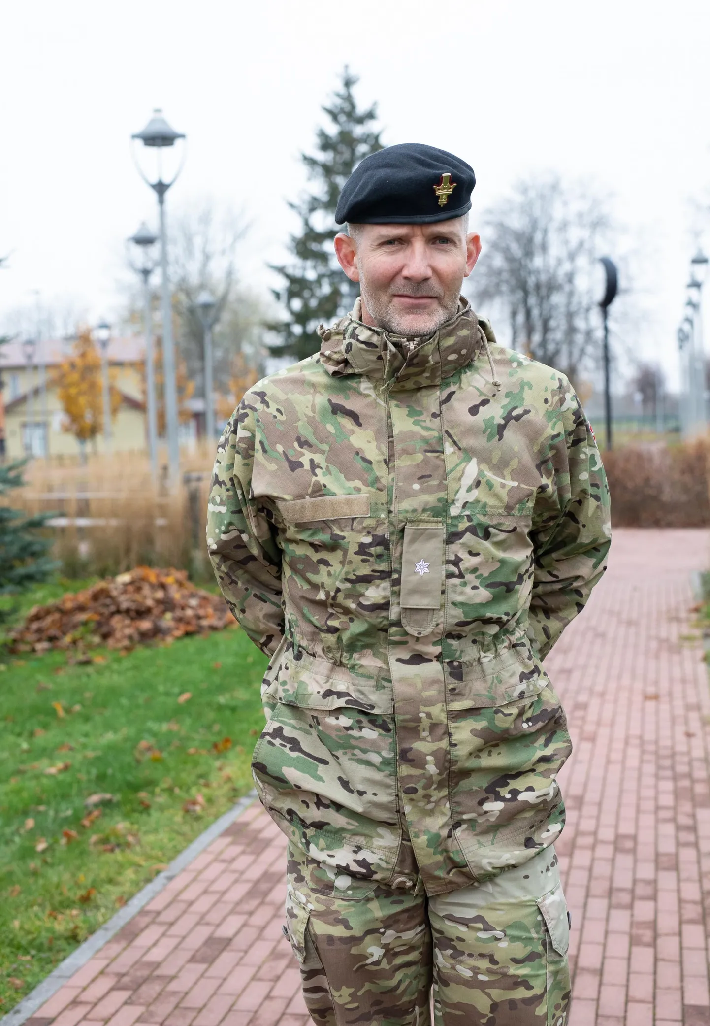 Major Michael Krogsgaard Tapa linnas.