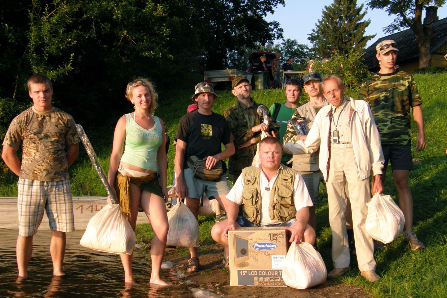 Kalapüügivõistlusest "Uljaste Triibu 2009" osavõtjad.