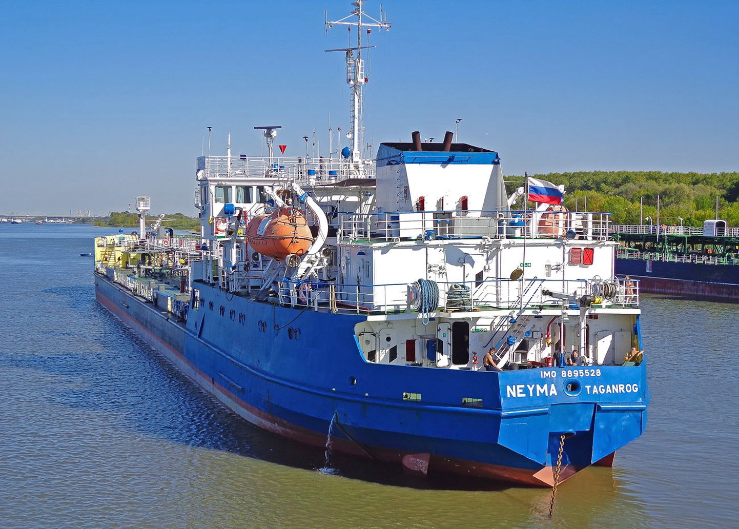 Venemaa tanker Neima, mis vaatamata ümbernimetamisele kinni peeti.