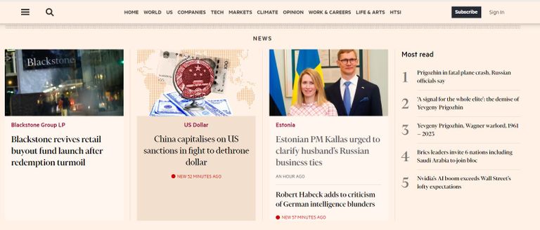 Kaja Kallase abikaasa logistikaäri jõudis Financial Timesi veergudele.