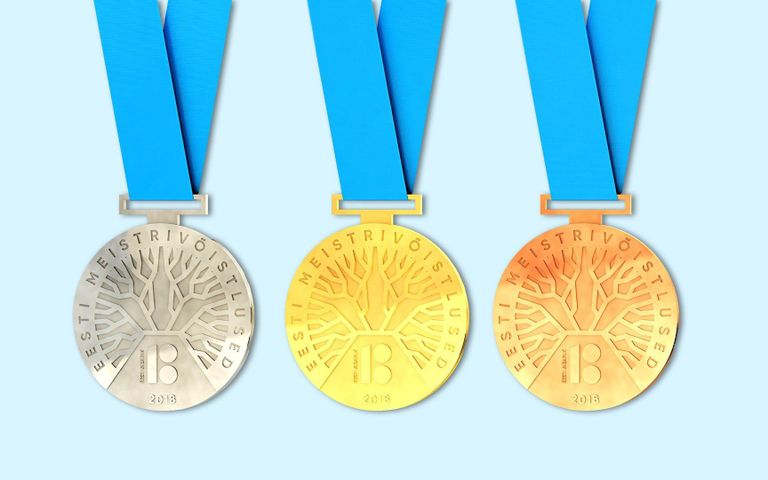 Eesti Vabariigi juubeliaasta Eesti meistrivõistluste medalite erikujundus