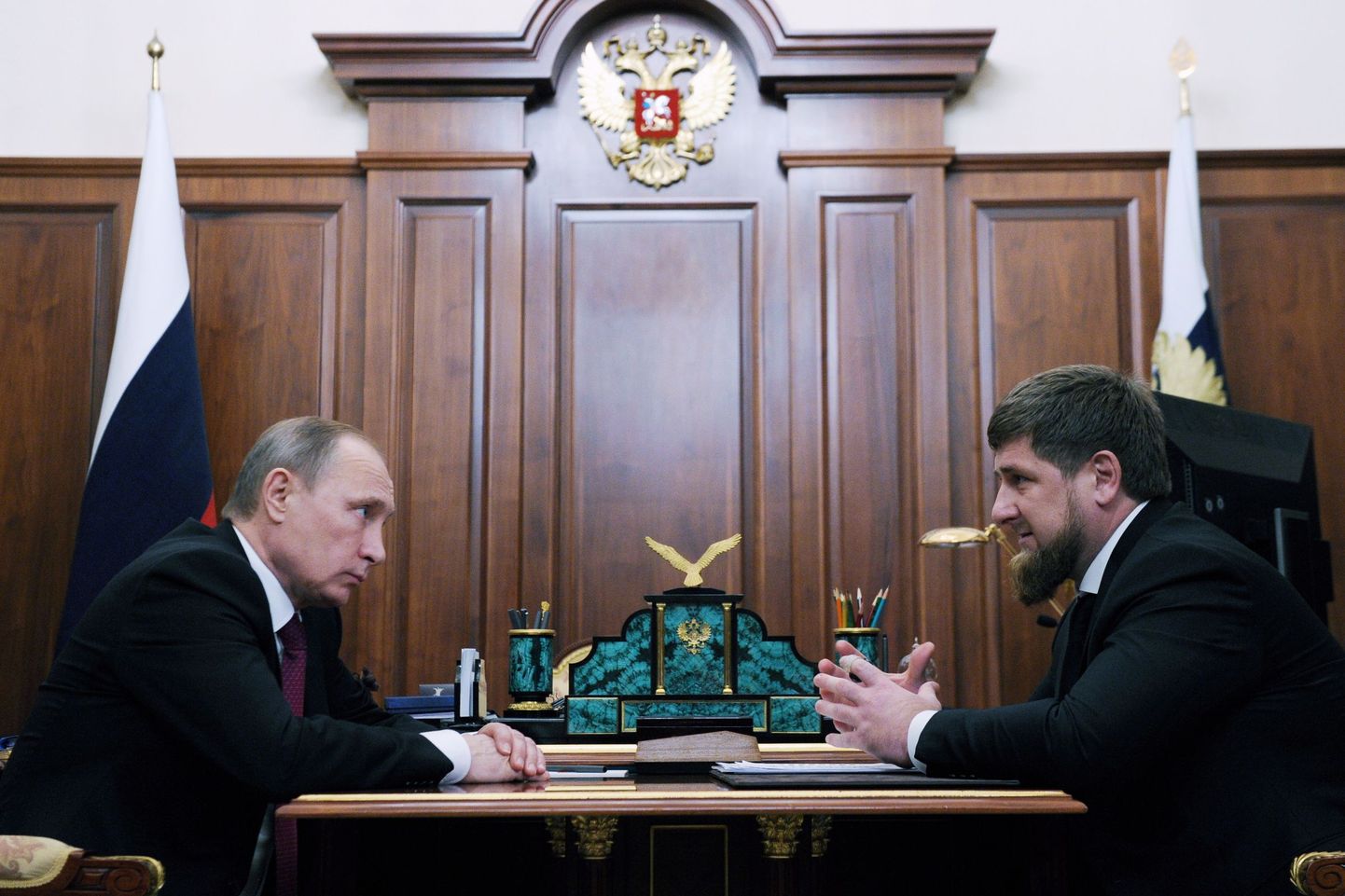 Владимир Путин и Рамзан Кадыров.